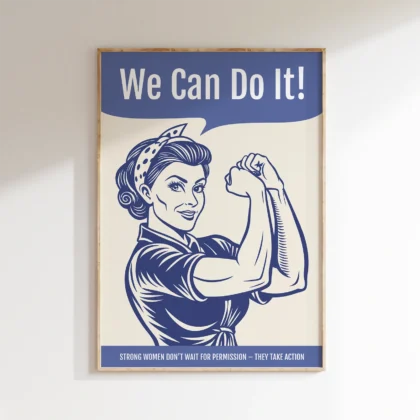 Strong Women Wall Art – We Can Do It