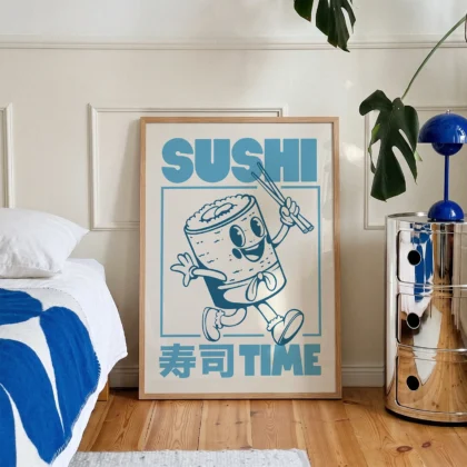 Japoniško stiliaus paveikslas – Sušiai