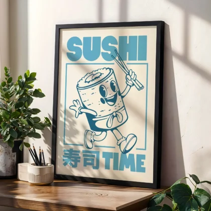 Japoniško stiliaus paveikslas – Sušiai