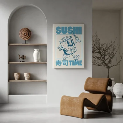 Japoniško stiliaus paveikslas – Sušiai