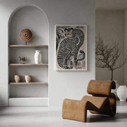 Talismanic Tiger – Vintage Japanese Wall Art