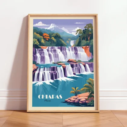 Waterfall Wall Art – Chiapas, Mexico