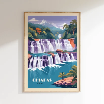 Waterfall Wall Art – Chiapas, Mexico
