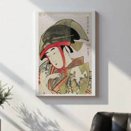 Utamaro Kitagawa Wall Art – Woman Dancer With Fan