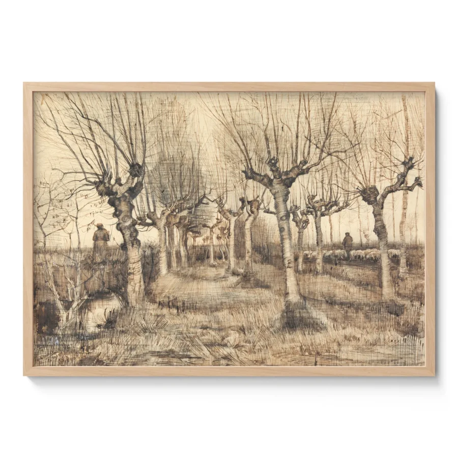 Vincent van Gogh Wandbild – Beschnittene Birken