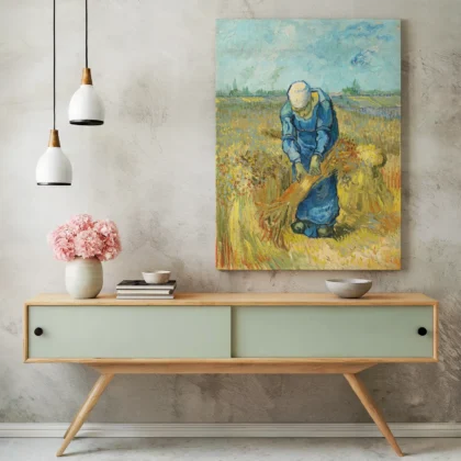 Vincent van Gogh Wall Art – Woman Binding Sheaves