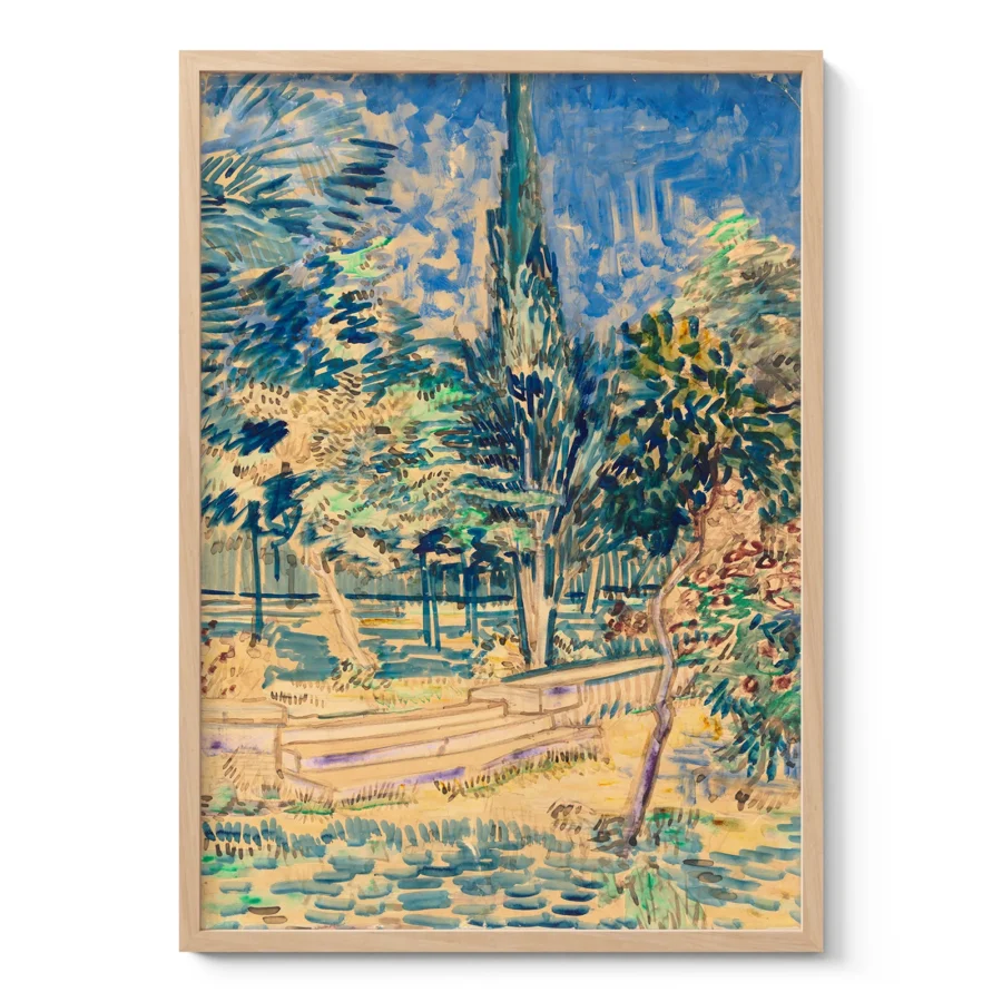 Vincent van Gogh Wall Art – Stairs in the Garden of the Asylum