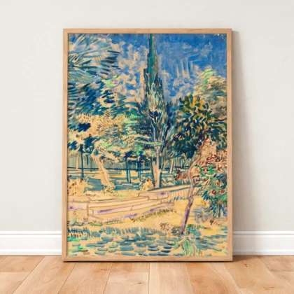 Vincent van Gogh Wall Art – Stairs in the Garden of the Asylum