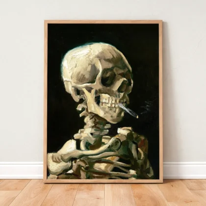 Vincent van Gogh Wall Art – Skeleton with a Burning Cigarette