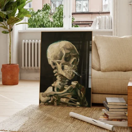 Vincent van Gogh Wall Art – Skeleton with a Burning Cigarette