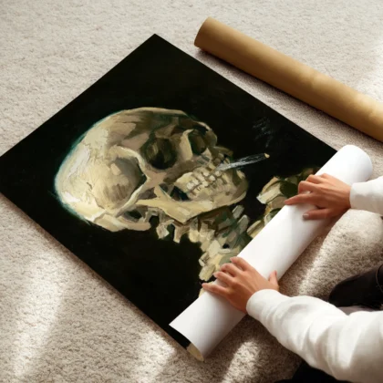Vincent van Gogh Wall Art – Skeleton with a Burning Cigarette