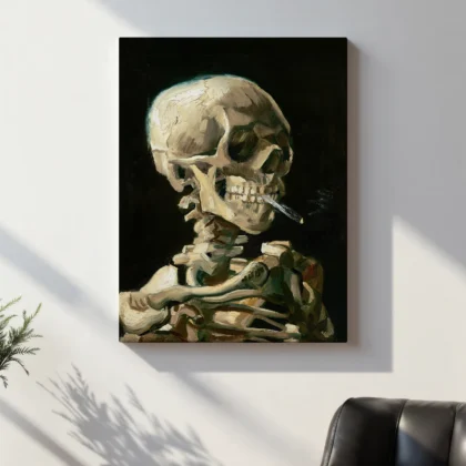 Vincent van Gogh Wall Art – Skeleton with a Burning Cigarette