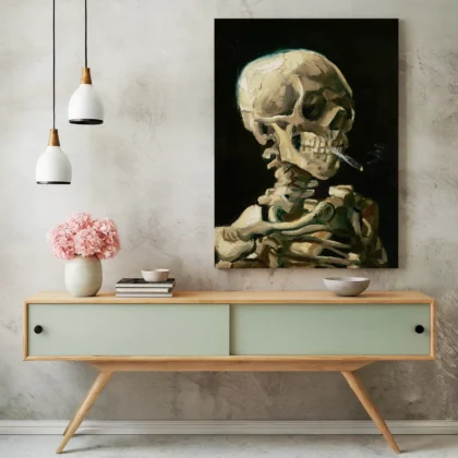 Vincent van Gogh Wall Art – Skeleton with a Burning Cigarette