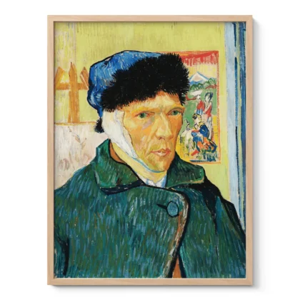 Vincent van Gogh Wandbild – Selbstporträt mit verbundenem Ohr