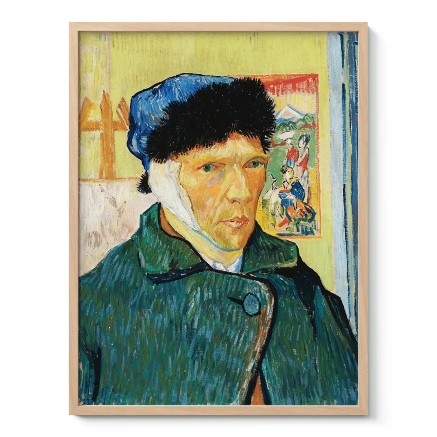 Vincent van Gogh Wandbild – Selbstporträt mit verbundenem Ohr