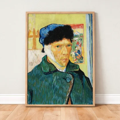 Vincent van Gogh Wandbild – Selbstporträt mit verbundenem Ohr