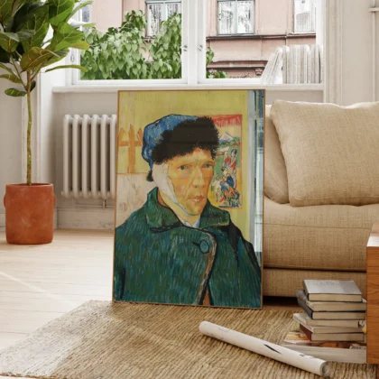 Vincent van Gogh Wandbild – Selbstporträt mit verbundenem Ohr