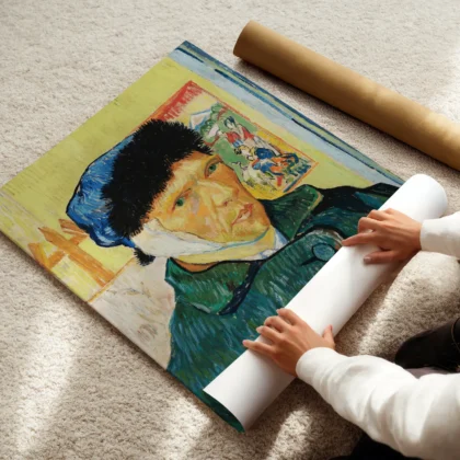 Vincent van Gogh Wandbild – Selbstporträt mit verbundenem Ohr