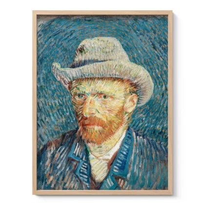Vincent van Gogh paveikslas – Autoportretas su pilka skrybėle