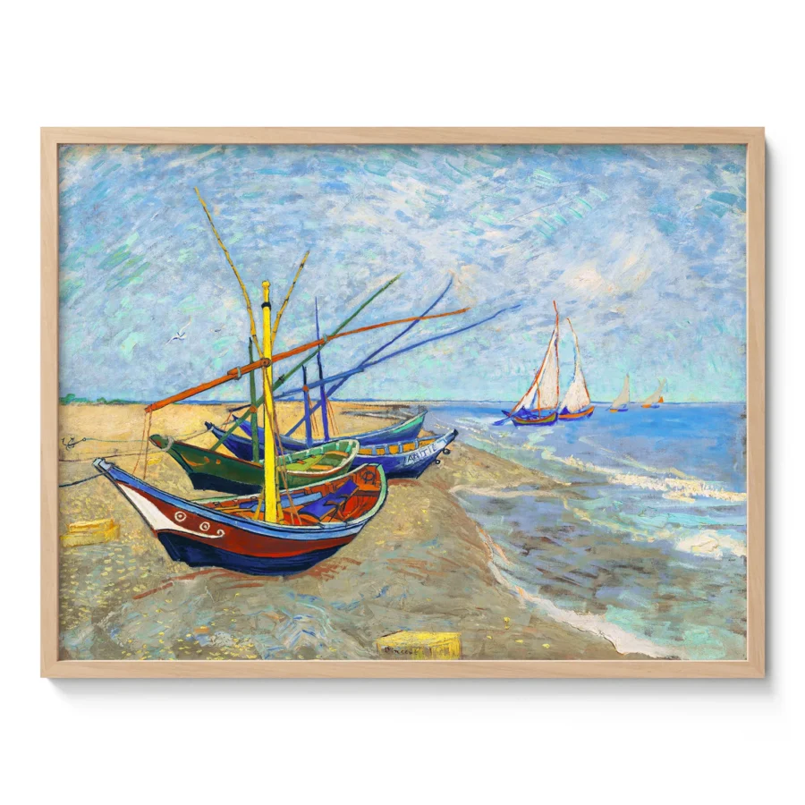 Vincent van Gogh Wandbild – Fischerboote bei Les Saintes
