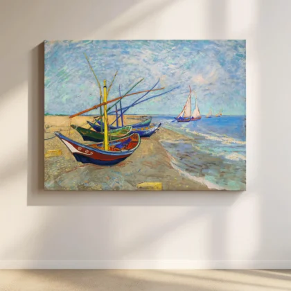 Vincent van Gogh Wandbild – Fischerboote bei Les Saintes