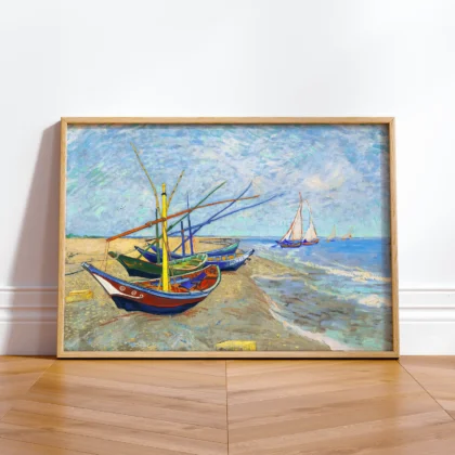 Vincent van Gogh Wandbild – Fischerboote bei Les Saintes