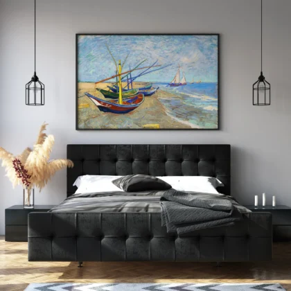 Vincent van Gogh Wandbild – Fischerboote bei Les Saintes