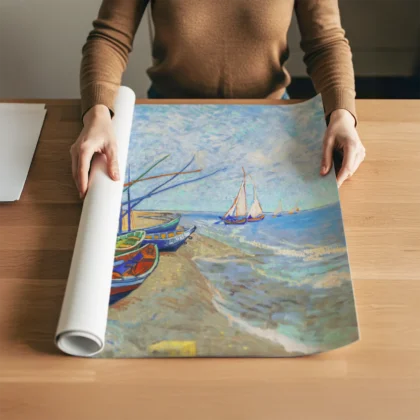 Vincent van Gogh Wandbild – Fischerboote bei Les Saintes