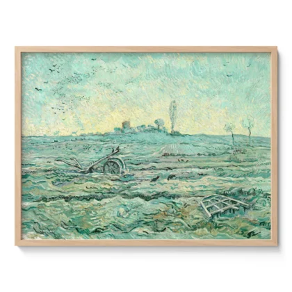 Vincent van Gogh Wall Art – Snow-Covered Field with a Harrow