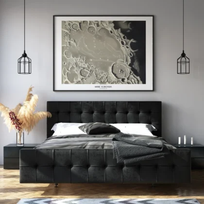 Vintage Moon Map Wall Art