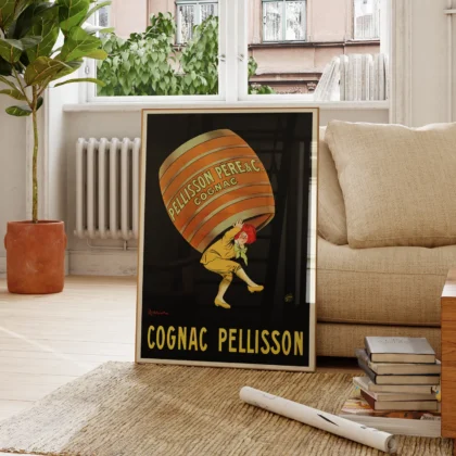 Vintage Cognac Poster – Pellisson by Leonetto Cappiello