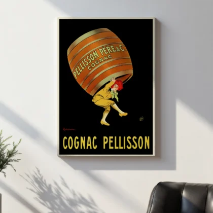 Vintage Cognac Poster – Pellisson by Leonetto Cappiello