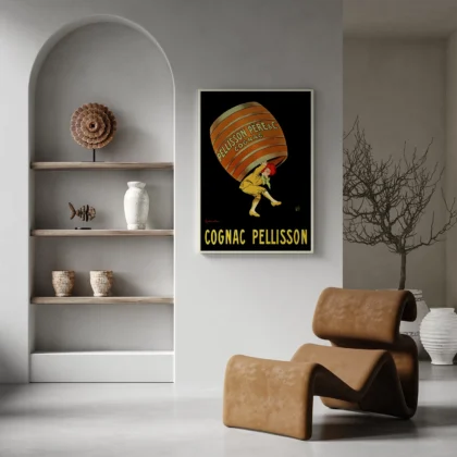 Vintage Cognac Poster – Pellisson by Leonetto Cappiello