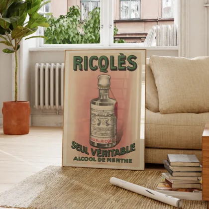 Vintage Ricqlès Advertising Poster