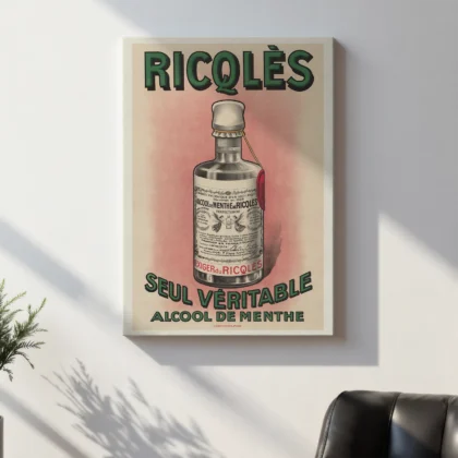 Vintage Ricqlès Advertising Poster