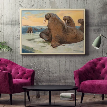 Vintažinis paveikslas – Jūros vėpliai