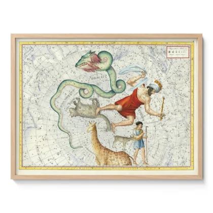 Wandbild – Antike Sternbildkarte