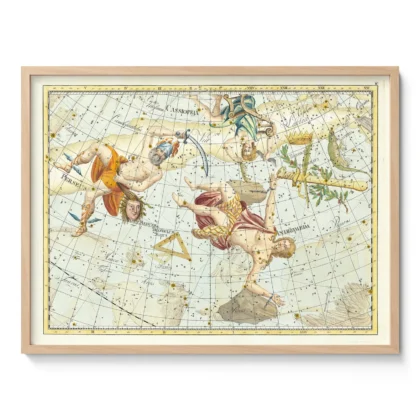 Wandbild – Sternbilder Andromeda und Perseus