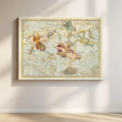 Wandbild – Sternbilder Andromeda und Perseus