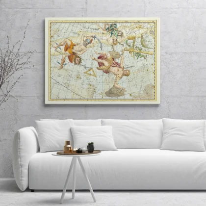 Wandbild – Sternbilder Andromeda und Perseus