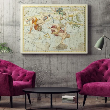 Wandbild – Sternbilder Andromeda und Perseus