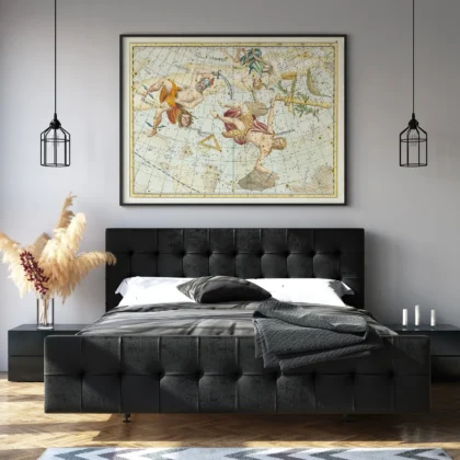 Wandbild – Sternbilder Andromeda und Perseus