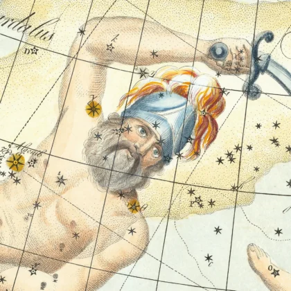 Wandbild – Sternbilder Andromeda und Perseus