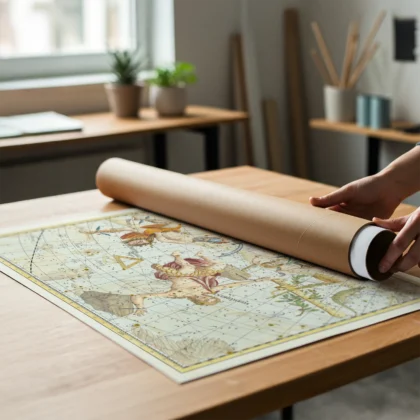 Wandbild – Sternbilder Andromeda und Perseus