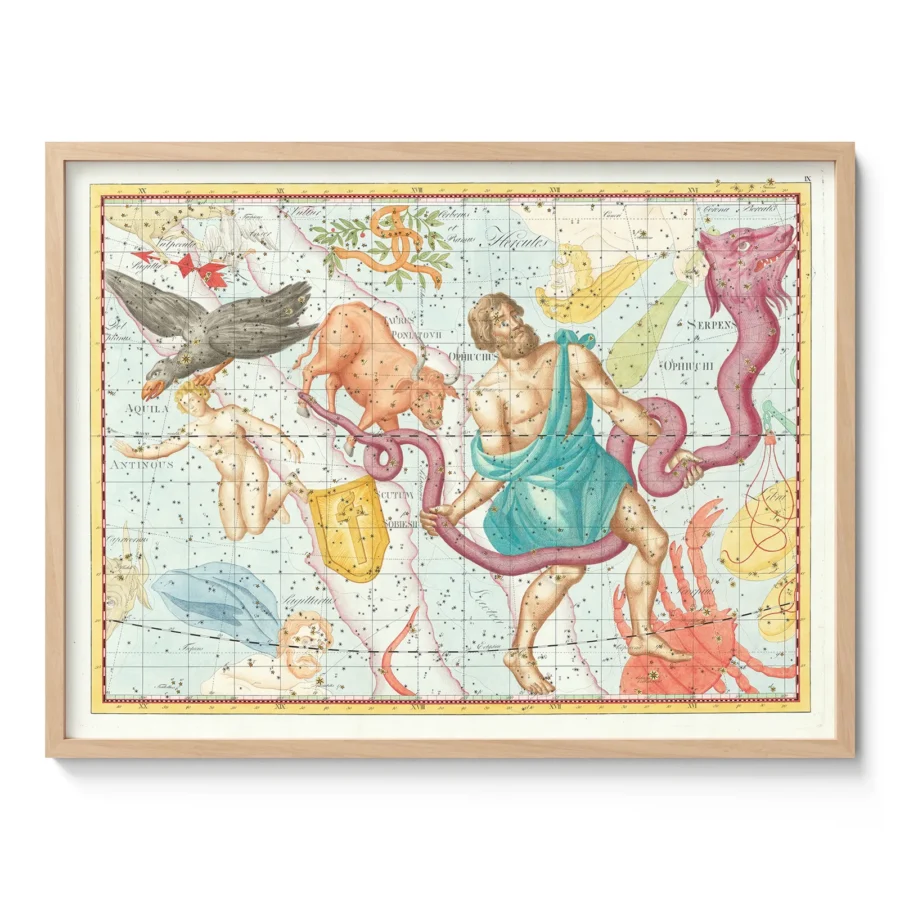 Wandbild – Sternbild Schlangenträger