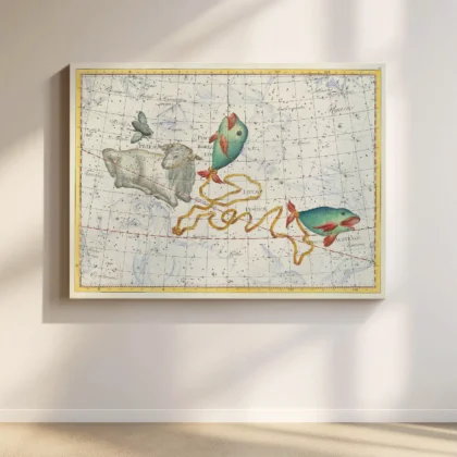 Aries and Pisces Constellation Wall Art