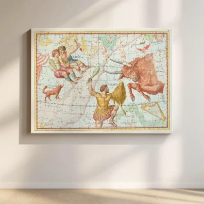 Gemini and Taurus Constellation Wall Art