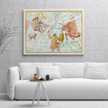 Gemini and Taurus Constellation Wall Art