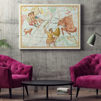 Gemini and Taurus Constellation Wall Art