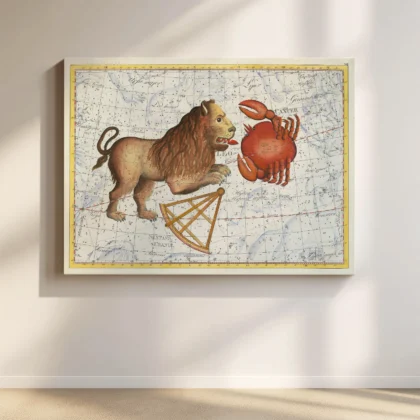 Leo and Cancer Constellation Wall Art